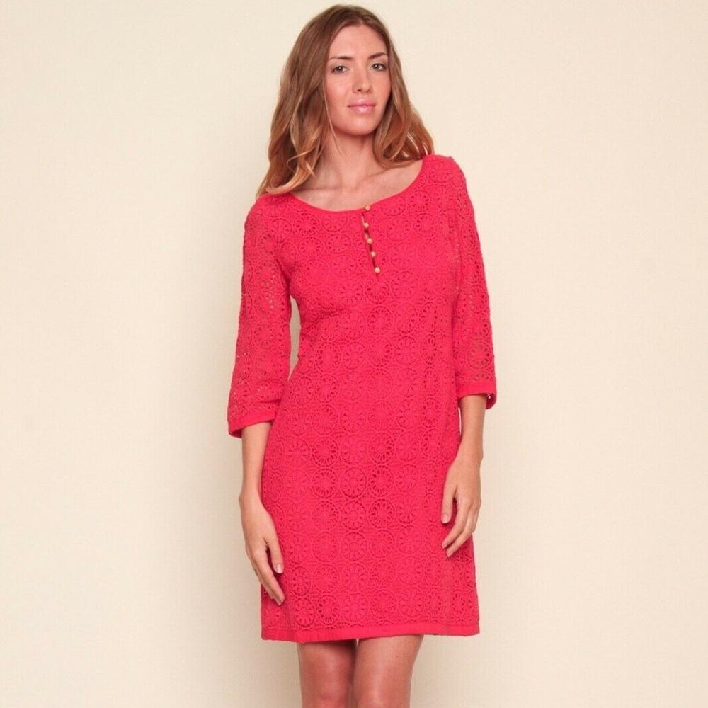 Beth Bowley Red Crochet Dress Size 10